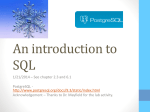 An introduction to SQL
