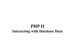 PHP II