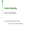 Data Quality - Faculty of Computer Science