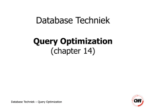 Query Optimization