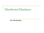 Distributed Databases