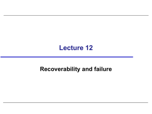 Recoverability and Failure