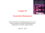 Chapter 15 Transaction Management