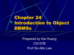 Introduction to ODBMS