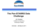 The Pan -STARRS Data Challenge