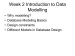 Introduction to Data Models