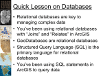 Relational Databases and Structure Query Language (SQL)