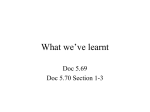 What we`ve learnt