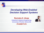Developing Web-Enabled Decision Support Systems Ravindra K