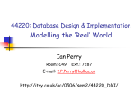 Modelling the `Real` World