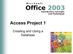 Access Project 1 - MDC Faculty Home Pages