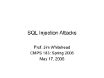 SQL Injection Attacks