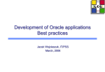 Application Development - Best Practices - Indico