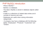 PHP MySQL Introduction