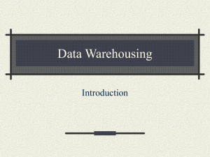 Data Warehousing