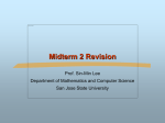 Study Guide for Midterm 2, PPT - Department of Computer Science
