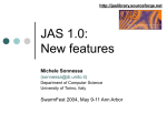 JAS 1.0: New features