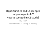 Opportunities and challenges of studying in computing fields