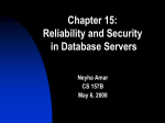 Reliability and Security by Neyha Amar (5/06)