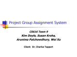 Project Group Assignment System
