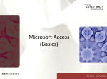 MS-Access(Basics)