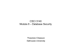 CSCI 3140 Module 3 – Logical Database