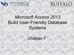 MGS351 - Microsoft Access 2010 Ch 7