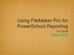 Using FileMaker Pro for PowerSchool Reporting