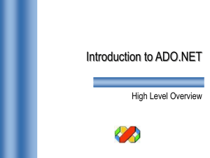 Introduction to ADO.NET