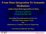 From Data Integration to Semantic Mediation
