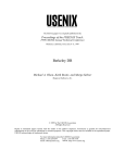 Berkeley DB Proceedings of the FREENIX Track: 1999 USENIX Annual Technical Conference