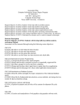 Assessment Plan Computer Information System Degree Program FY 2010-2011