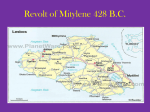 Revolt of Mitylene 428 B.C.