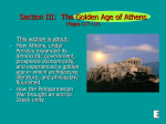 Section III: The Golden Age of Athens (Pages 117