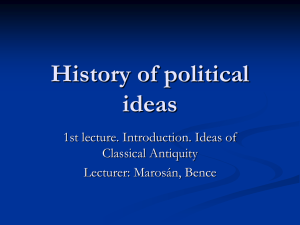 History of political ideas