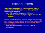 Greece - the birth of Philosophy