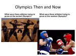 Olympics Then and Now
