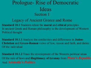 Prologue- Rise of Democratic Ideas