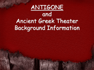 Antigone and Greek Drama Vocabulary