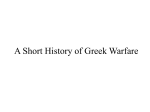 A Short History of Greek Warfare