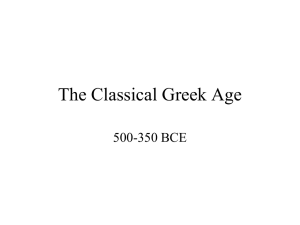 The Classical Greek Age