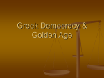 Greek Democracy & Golden Age