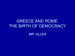 greece and rome: the birth of democracy