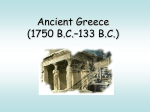 Environment #1-3 Geography and the Greek City