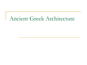 Ancient Greek Architecture - Assumption Catholic School