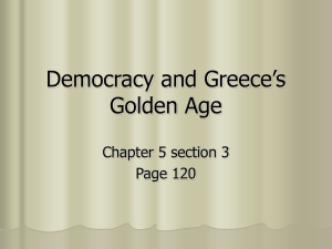 ch 5.3 Democracy and Greece`s Golden Age - mrs