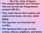 The City -State of Sparta