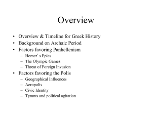 The Archaic Greek Age