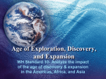 Age of Exploration, Discovery, and Expansion