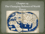 Chapter 15: The West and the Changing Balance of World Power